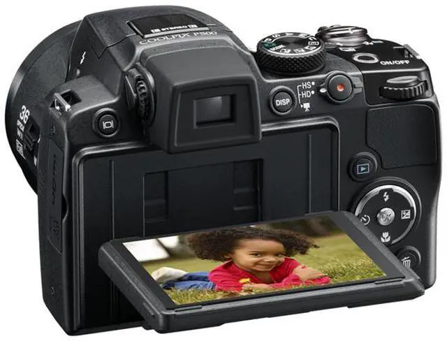 Alt view image 6 of 10 - Nikon COOLPIX P500 12.1 CMOS Digital Camera with 36x NIKKOR Wide-Angle Optical Zoom Lens and Full HD 1080p Video (Black)