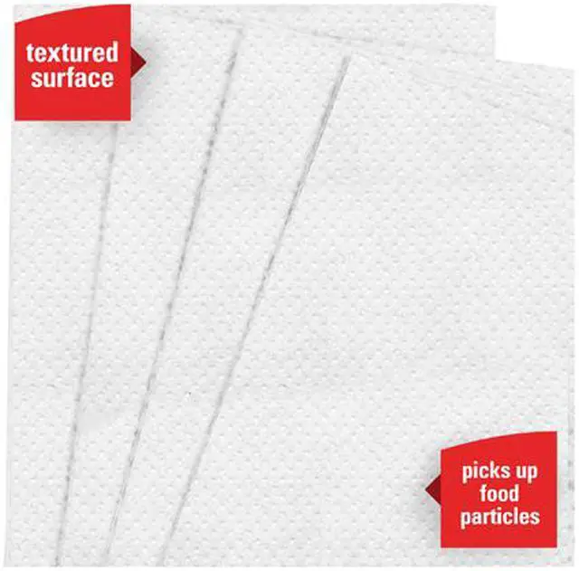 Alt view image 4 of 7 - WypAll X50 Extended Use Foodservice Towels Reusable Cloths (06053), Quarterfold, White, 1 Box, 200 Sheets