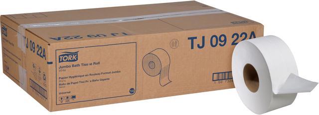 Alt view image 4 of 4 - Tork Universal Jumbo Bath Tissue Roll - 2 Ply - 3.60" x 1000 ft - 1000 Sheets/Roll - 8.80" Roll Diameter 12/Carton TJ0922A