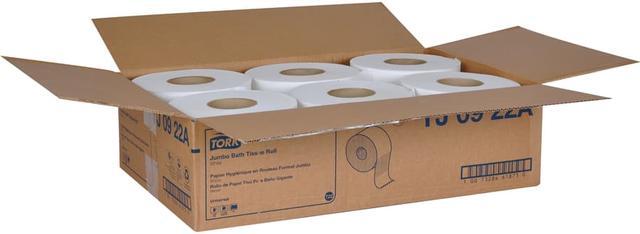 Alt view image 3 of 4 - Tork Universal Jumbo Bath Tissue Roll - 2 Ply - 3.60" x 1000 ft - 1000 Sheets/Roll - 8.80" Roll Diameter 12/Carton TJ0922A