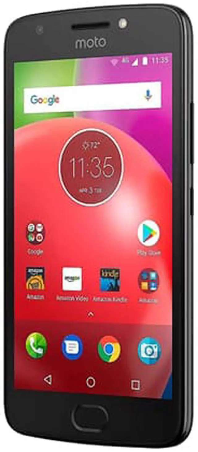 Alt view image 2 of 6 - Motorola Moto E (4th Generation) XT1767 16GB Unlocked GSM 4G LTE Phone w/ 8MP Camera - Black
