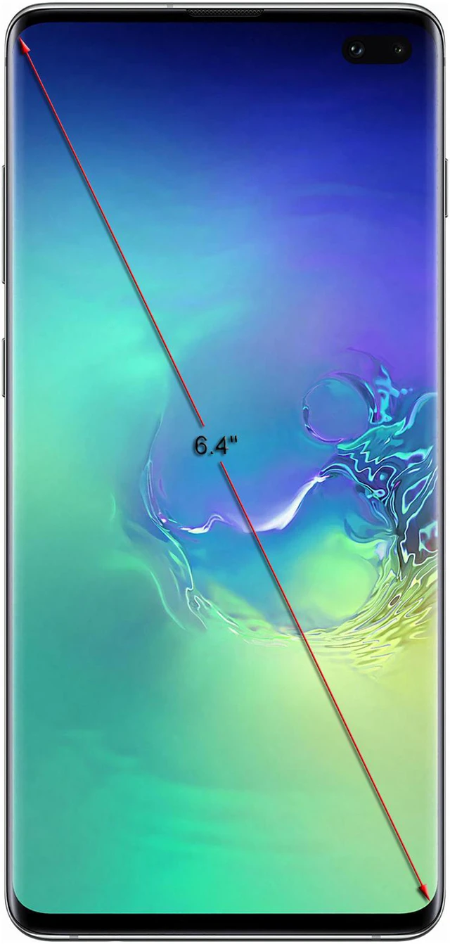 Alt view image 3 of 8 - Samsung Galaxy S10+ G975 128GB Unlocked GSM LTE Phone with Triple 12 MP + 12 MP + 16 MP Rear Camera - Prism Green (International Version)