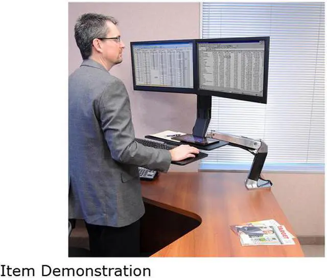 Alt view image 4 of 4 - ERGOTRON WorkFit-A, Dual Workstation with Worksurface 24-316-026