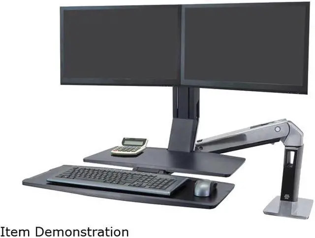 Alt view image 2 of 4 - ERGOTRON WorkFit-A, Dual Workstation with Worksurface 24-316-026