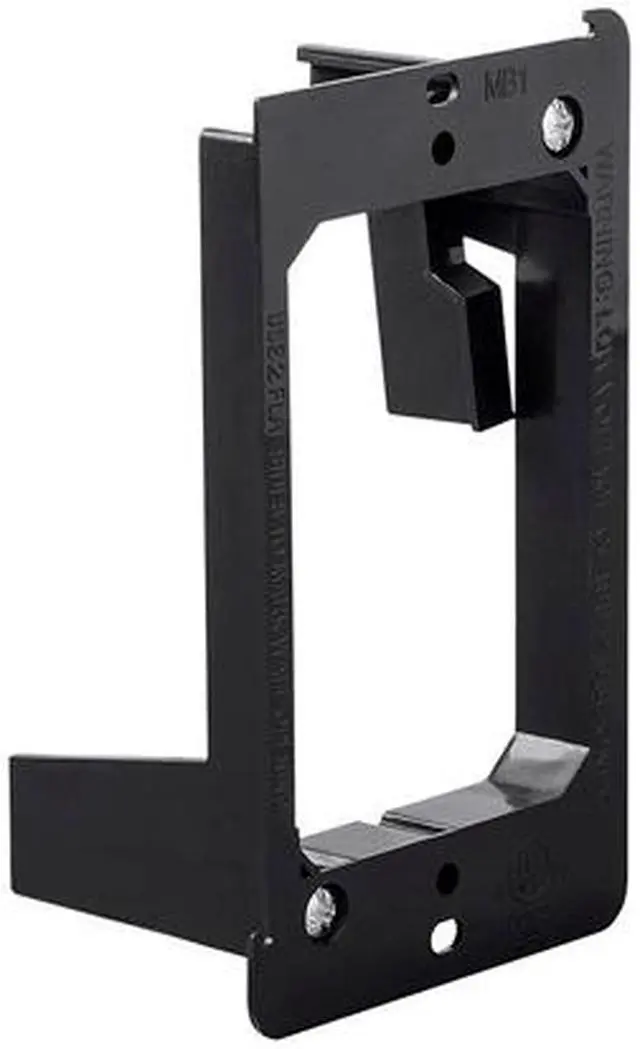 Alt view image 2 of 5 - Monoprice 1-Gang Low Voltage Mounting Bracket