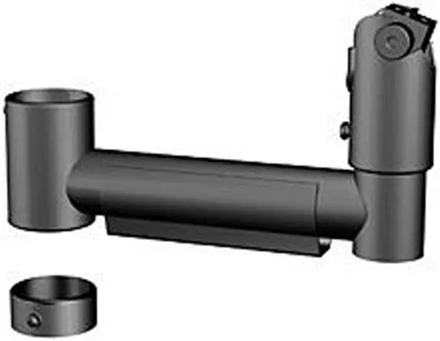 Main image of SpacePole DuraTilt Pole Mount for POS Terminal - Black - TAA Compliant