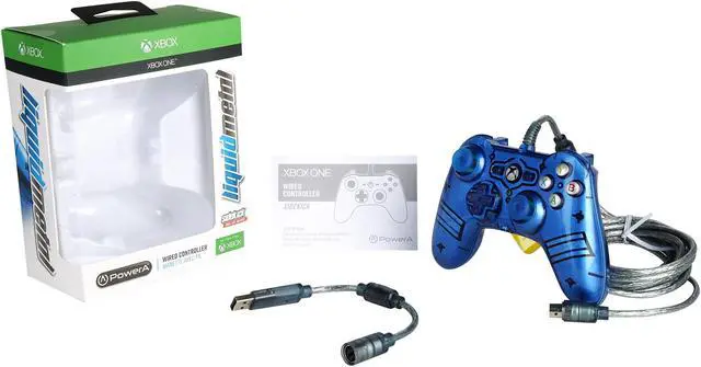Alt view image 8 of 8 - Xbox Liquid Metal Sidekick Wired Controller - Xbox One/Xbox One S/Windows 10 (Blue)