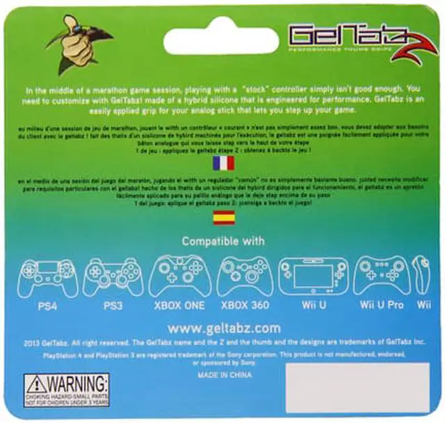 Alt view image 2 of 2 - GelTabz for Sony PS3/PS4
