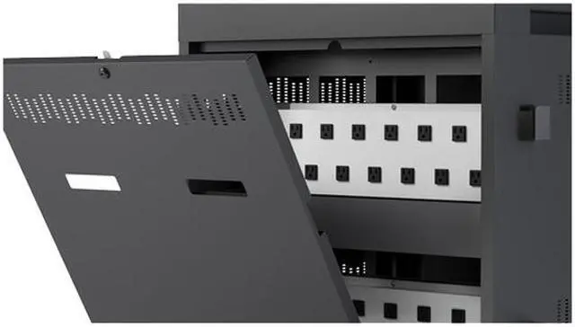 Alt view image 16 of 17 - BRETFORD MANUFACTURING TVC32PAC-CK CUBE CHARGE CART 32 AC BACK