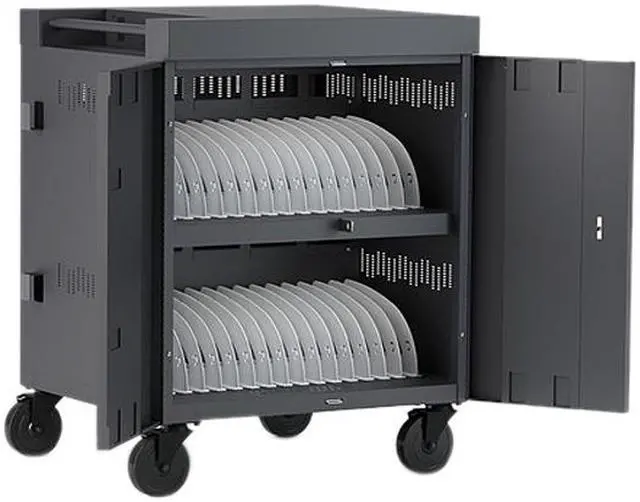 Alt view image 5 of 17 - BRETFORD MANUFACTURING TVC32PAC-CK CUBE CHARGE CART 32 AC BACK