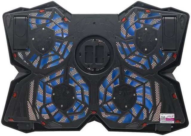 Alt view image 3 of 4 - CORN Laptop Cooler Cooling Pad Gaming for 14-17-Inch Notebook Cooler Cooling Pad Stand Chill Mat with Four 120mm Blue Light Fans at 1200 RPM for Gamers and Office (SF-17-4)