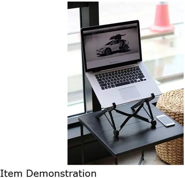 Alt view image 6 of 7 - Nexstand Laptop Stand Up to 17'' 10Kg 7 Level Adjustable Portable Light Stand Notebook Desk Holder