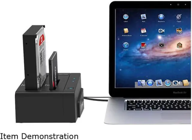 Alt view image 7 of 7 - ORICO 6628US3-C-BK USB 3.0 SATA HDD Dual Bay Docking External Enclosure with Clone Function for 2.5” and 3.5” Hard Drive or SSD (Black)