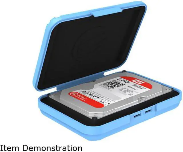 Alt view image 5 of 7 - ORICO 3.5-inch HDD Protector,  Anti-Static/Anti-Drop/Anti-Shake/Water Resistant/Dust Resistant Case 6.38 x 4.69 x 1.18 Inches - Blue (PHX-35)