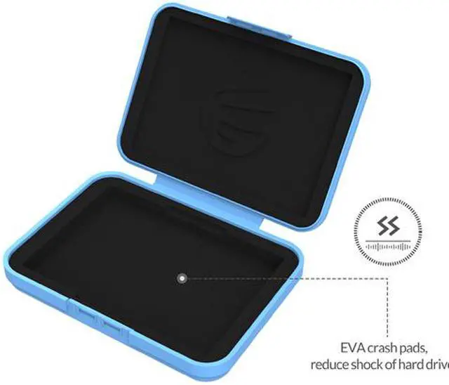 Alt view image 4 of 7 - ORICO 3.5-inch HDD Protector,  Anti-Static/Anti-Drop/Anti-Shake/Water Resistant/Dust Resistant Case 6.38 x 4.69 x 1.18 Inches - Blue (PHX-35)