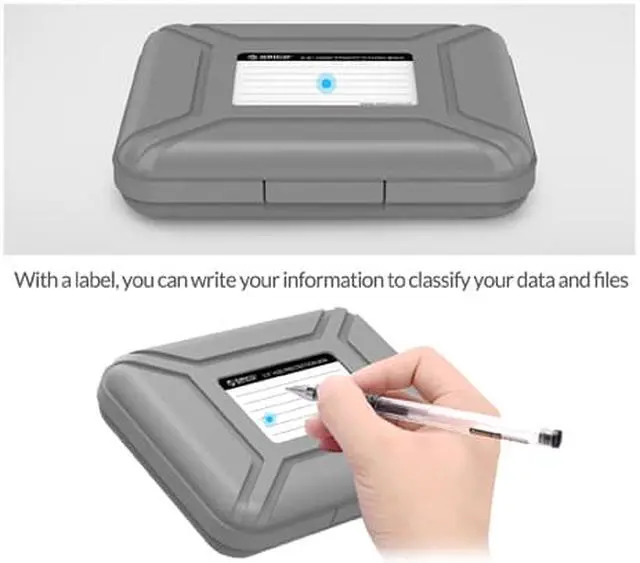 Alt view image 6 of 7 - ORICO PHX-35 3.5-Inch HDD Protector, Ultimate Villa For 3.5" Hard Disk Drive , 3.5 Inch Protective Box/Storage Case - Gray