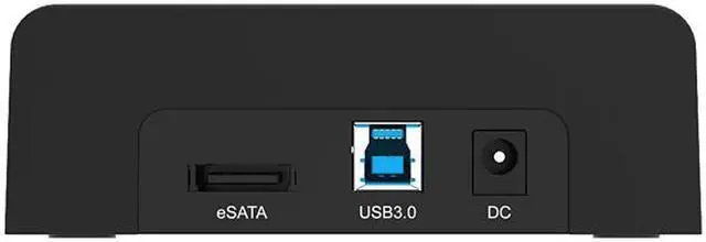 Alt view image 3 of 7 - ORICO Tool-Free USB 3.0 & eSATA to 2.5" and 3.5" SATA External Hard Disk Drive Lay-Flat Docking Station [Support 8TB]- Black