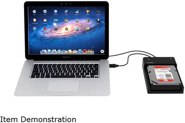 Alt view image 7 of 7 - ORICO Tool-Free USB 3.0 & eSATA to 2.5" and 3.5" SATA External Hard Disk Drive Lay-Flat Docking Station [Support 8TB]- Black