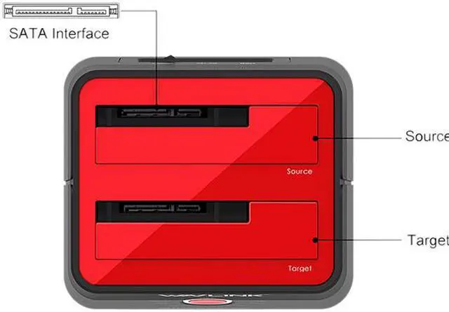 Alt view image 3 of 7 - WAVLINK USB 3.0 to SATA I/II/III Dual Bay External Hard Drive Docking Station for 2.5/3.5 Inch HDD/SSD with UASP (6Gbps), Support Offline Clone Duplicator Function [Max 16TB X2 ]