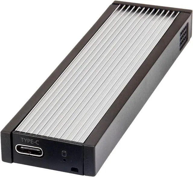 Alt view image 3 of 4 - SYBA SD-ENC40144 USB-C Aluminum M.2 SATA B-Key SSD Enclosure Adapter, USB 3.1 Gen 2 Type C to NGFF M.2 SATA B-Key Solid State Drive External Enclosure Fits only 2242/ 2260/ 2280
