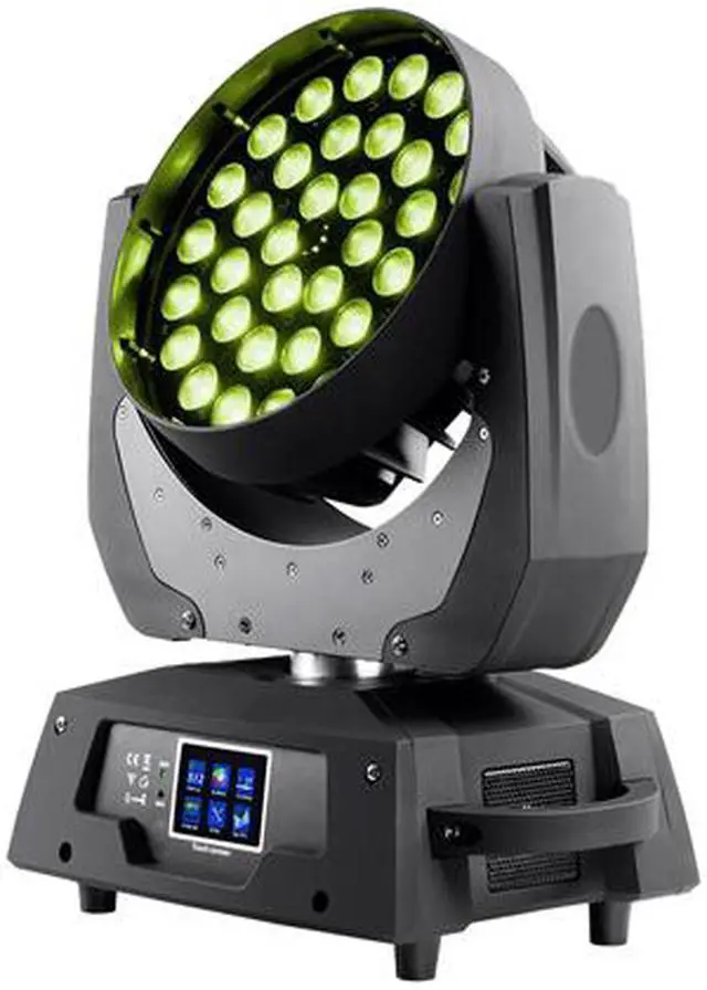 Alt view image 2 of 6 - Monoprice Stage Wash Moving Head (RGBW) With Zoom, 10 Watt, x 36 LED  - Stage Right Series