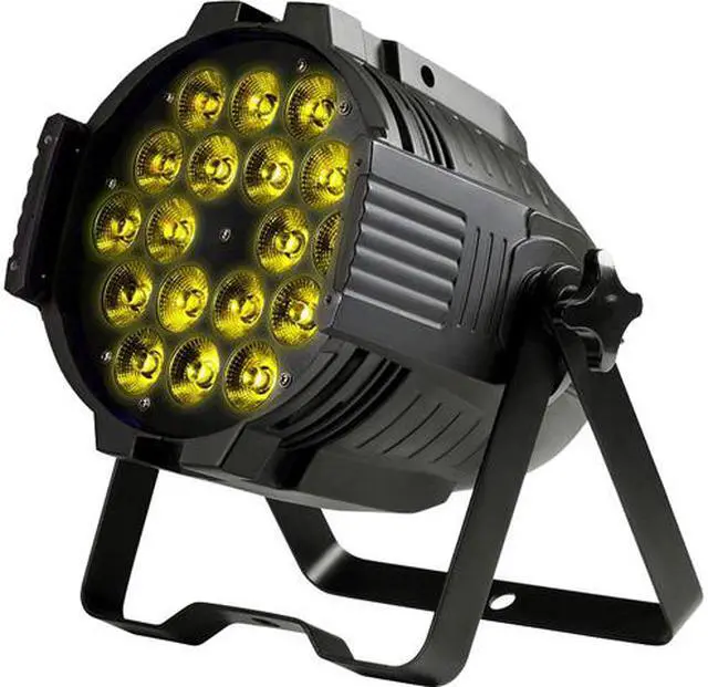 Main image of Monoprice Stage Wash PAR Stage Light (RGBWA-UV) | 18 Watt, x 18 LED, 6-channel and 10-channel DMX modes - Stage Right Series