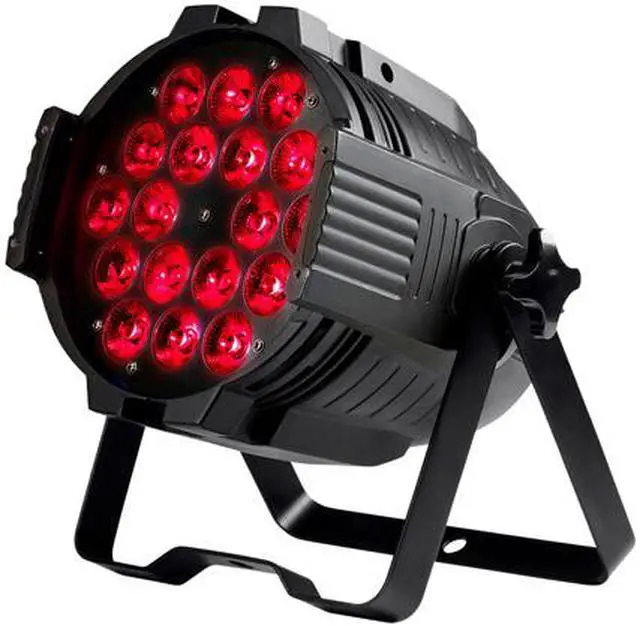 Alt view image 2 of 6 - Monoprice Stage Wash PAR Stage Light (RGBWA-UV) | 18 Watt, x 18 LED, 6-channel and 10-channel DMX modes - Stage Right Series