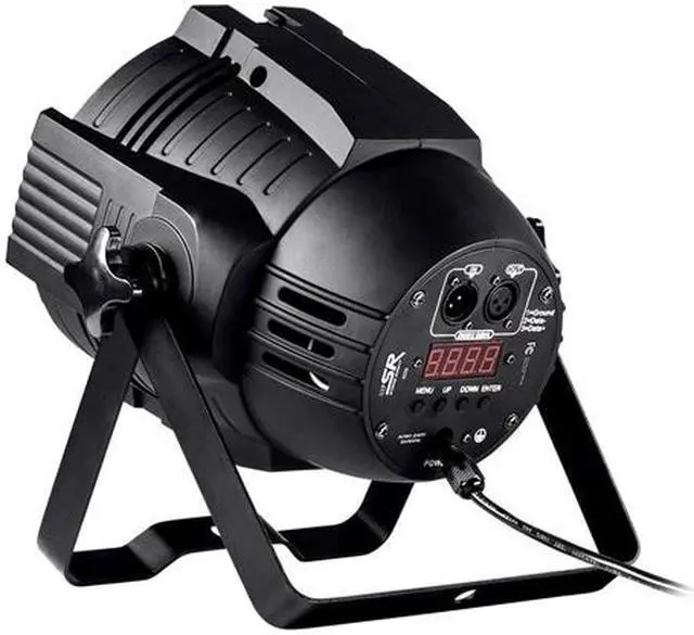 Alt view image 5 of 6 - Monoprice Stage Wash PAR Stage Light (RGBWA-UV) | 18 Watt, x 18 LED, 6-channel and 10-channel DMX modes - Stage Right Series