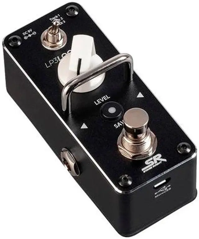 Alt view image 3 of 5 - Monoprice LP3 Looper Guitar Pedal - 3 Tracks and 90 Minutes of Recording Time, Unlimited Overdubs, True Bypass Design - Stage Right Series