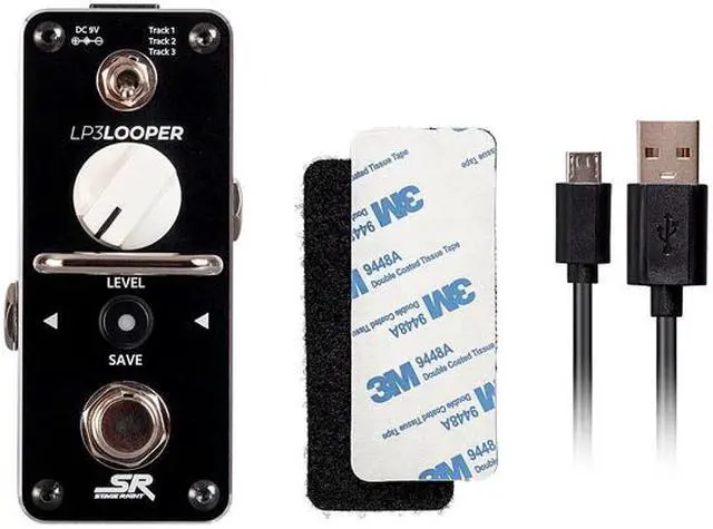 Alt view image 5 of 5 - Monoprice LP3 Looper Guitar Pedal - 3 Tracks and 90 Minutes of Recording Time, Unlimited Overdubs, True Bypass Design - Stage Right Series