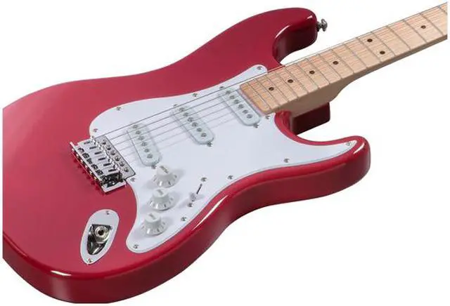 Alt view image 2 of 6 - Monoprice Indio Cali Classic Electric Guitar - Wine Red, With Gig Bag