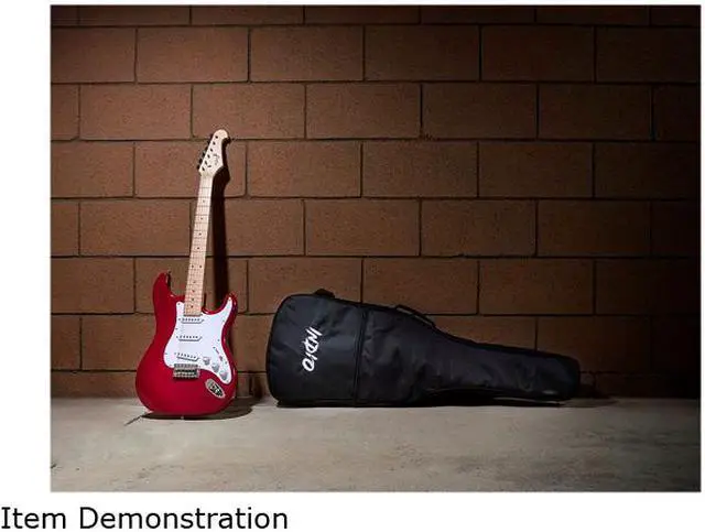 Alt view image 6 of 6 - Monoprice Indio Cali Classic Electric Guitar - Wine Red, With Gig Bag
