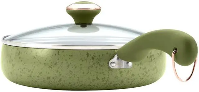 Alt view image 4 of 6 - Paula Deen 15-pc. Nonstick Signature Porcelain Cookware Set, Pear