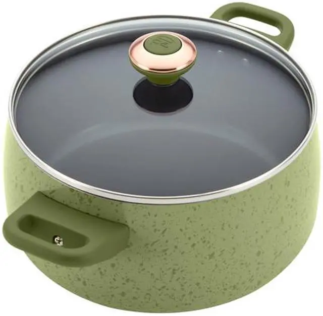Alt view image 6 of 6 - Paula Deen 15-pc. Nonstick Signature Porcelain Cookware Set, Pear