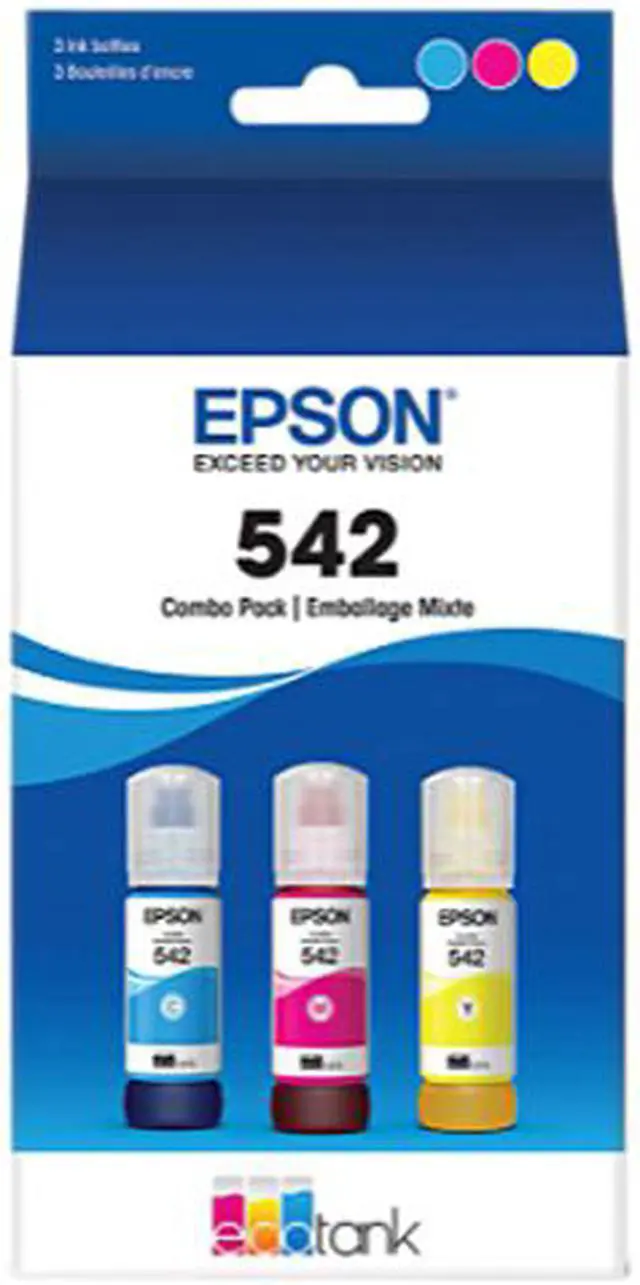Main image of Epson T542520-S 542 Ink Refill Kit - Inkjet - Cyan, Magenta, Yellow - 3 / Pack