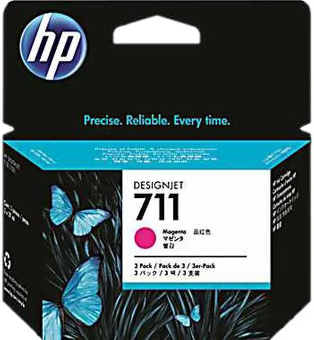 Main image of HP 711 3-pack 29-ml Magenta DesignJet Ink Cartridges, CZ135A