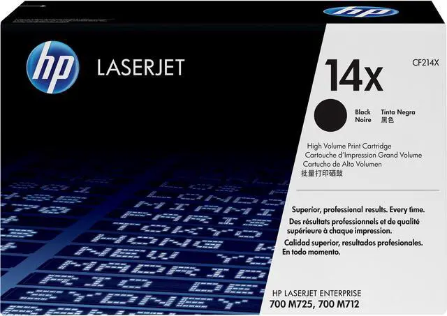 Main image of HP 14X High Yield Black Original LaserJet Toner Cartridge, ~17,500 pages, CF214X