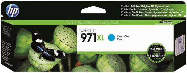 Main image of HP 971XL High Yield Cyan Original Ink Cartridge, ~6,600 pages, CN626AM