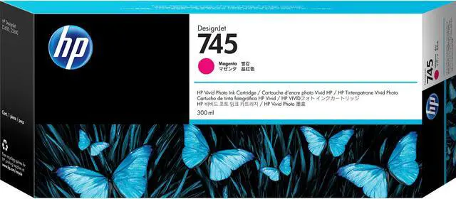 Main image of HP 745 300-ml DesignJet Magenta Ink Cartridge, F9K01A