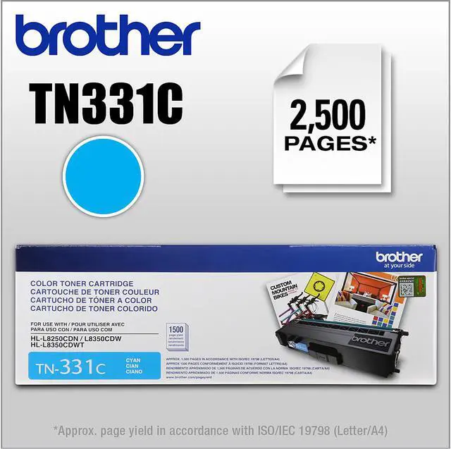 Alt view image 2 of 2 - BROTHER INTERNATIONAL TN331C Cyan Toner Cartridge