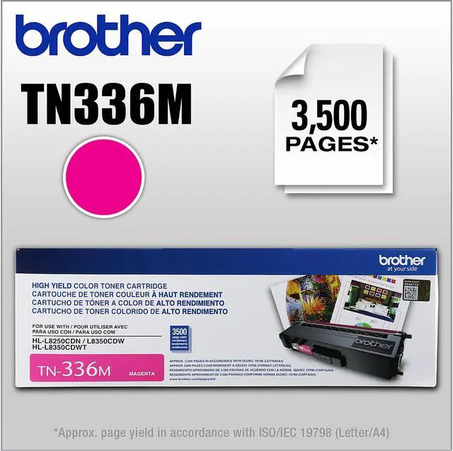 Alt view image 2 of 2 - BROTHER INTERNATIONAL TN336M Magenta High Yield Toner Cart