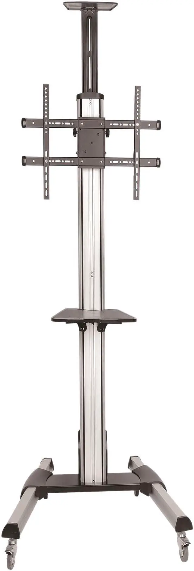Alt view image 5 of 7 - StarTech.com STNDMTV70 TV Cart - For 32" to 75" Displays - AV Cart - Height Adjustable - Lockable Wheels - Flat Screen TV Cart - Media Cart on Wheels