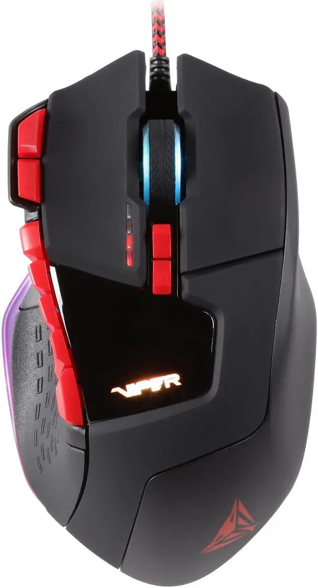 Alt view image 3 of 5 - Patriot Viper V570 Full RGB Pro Laser Gaming Mouse, 12000 dpi Precision Sensor, 13 programmable macro Keys