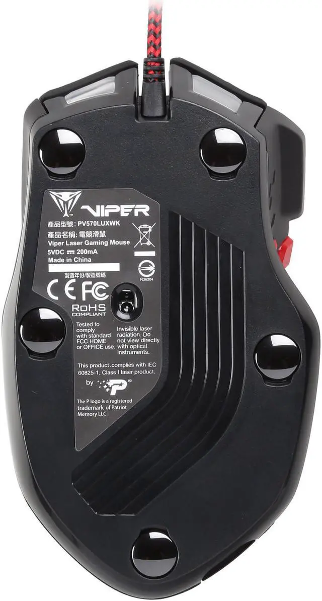 Alt view image 5 of 5 - Patriot Viper V570 Full RGB Pro Laser Gaming Mouse, 12000 dpi Precision Sensor, 13 programmable macro Keys