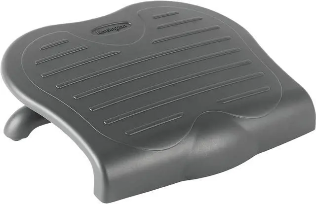 Main image of Kensington 56152 Kensington Solesaver Footrest - Non-skid, Adjustable Height, Adjustable Tilt Angle, Comfortable - 4.50" Adjustment - Tilt - 21.1" x 14.2" x 4.5" - Black