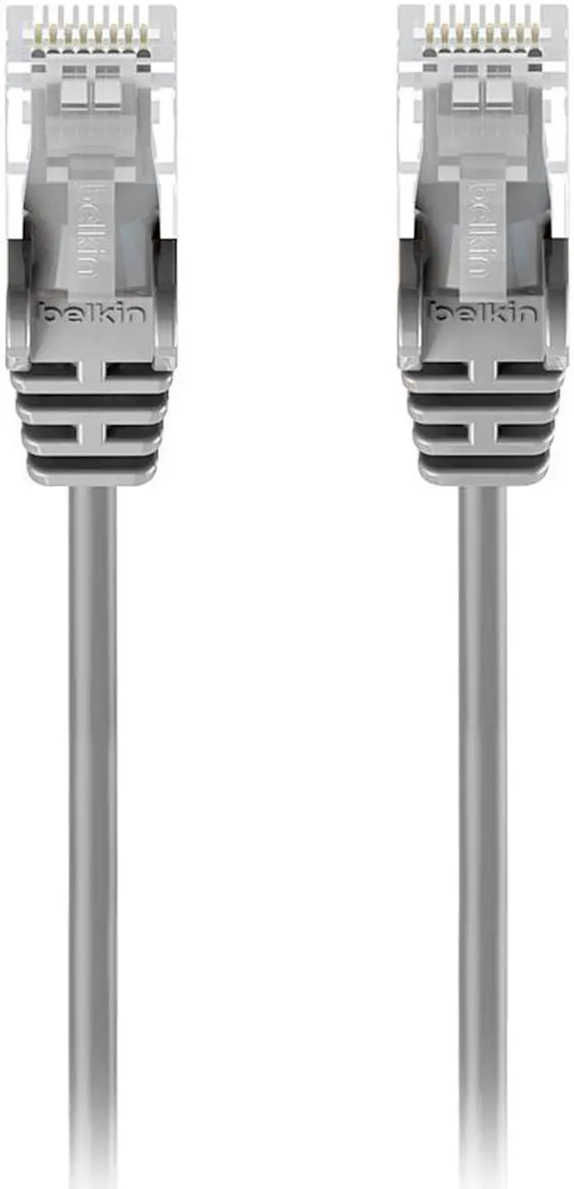 Alt view image 5 of 5 - BELKIN CAT6 SLIM 28AWG CABLE -GRAY -6FT