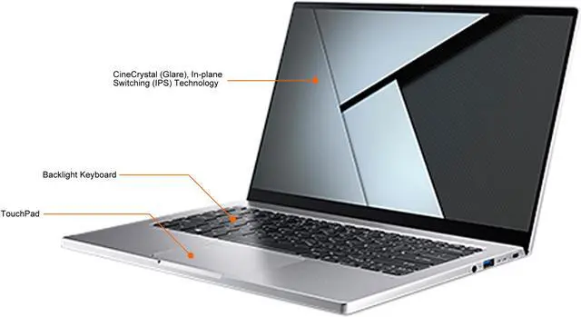 Alt view image 5 of 12 - PORSCHE DESIGN ACER Notebook RS AP714-51T-59ZV, 14 FULL HD TOUCH, 11TH GEN INTEL COR