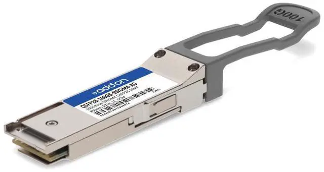 Main image of AddOn MSA and TAA Compliant 100GBase-SWDM4 QSFP28 Transceiver (MMF, 850nm, 100m, LC, DOM) QSFP28-100GB-SWDM4-AO