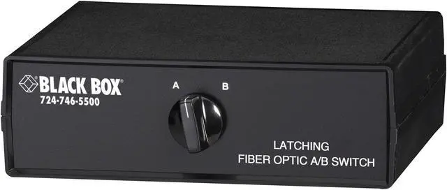 Main image of Black Box Fiber Optic A/B Desktop Switch - Latching with SC Single-Mode Connectors  SW1036A