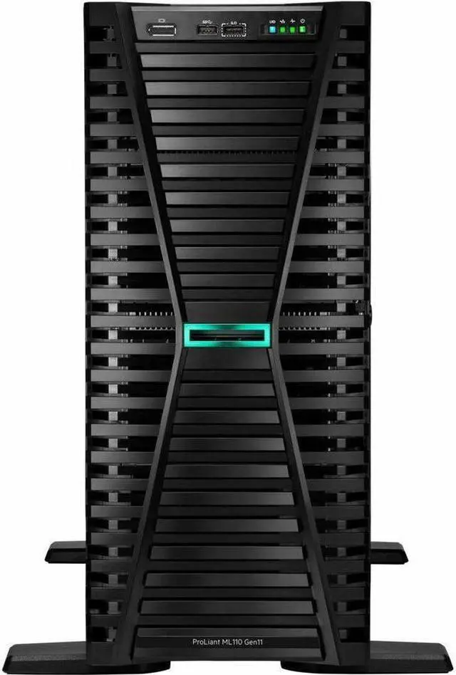 Main image of HPE ProLiant ML110 G11 4.5U Tower Server - 1x Intel Xeon Bronze (3408U 1.80 GHz) - 16GB RAM - Intel C741 Chip - Gigabit Ethernet - 4x LFF Bay - 500W  P55533-001
